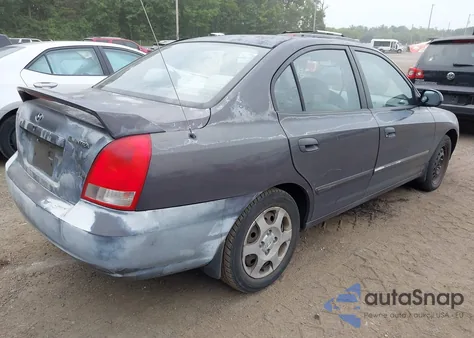 2003 Hyundai Elantra Gls/Gt из США, поврежденный, VIN KMHDN45D03U498411